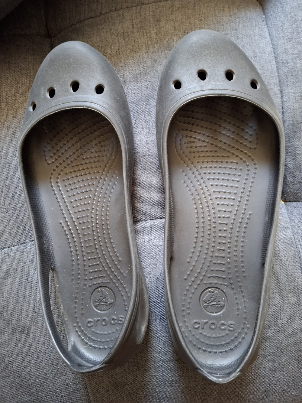 CROCS Women’s Gray Slip-On Ballet Flats